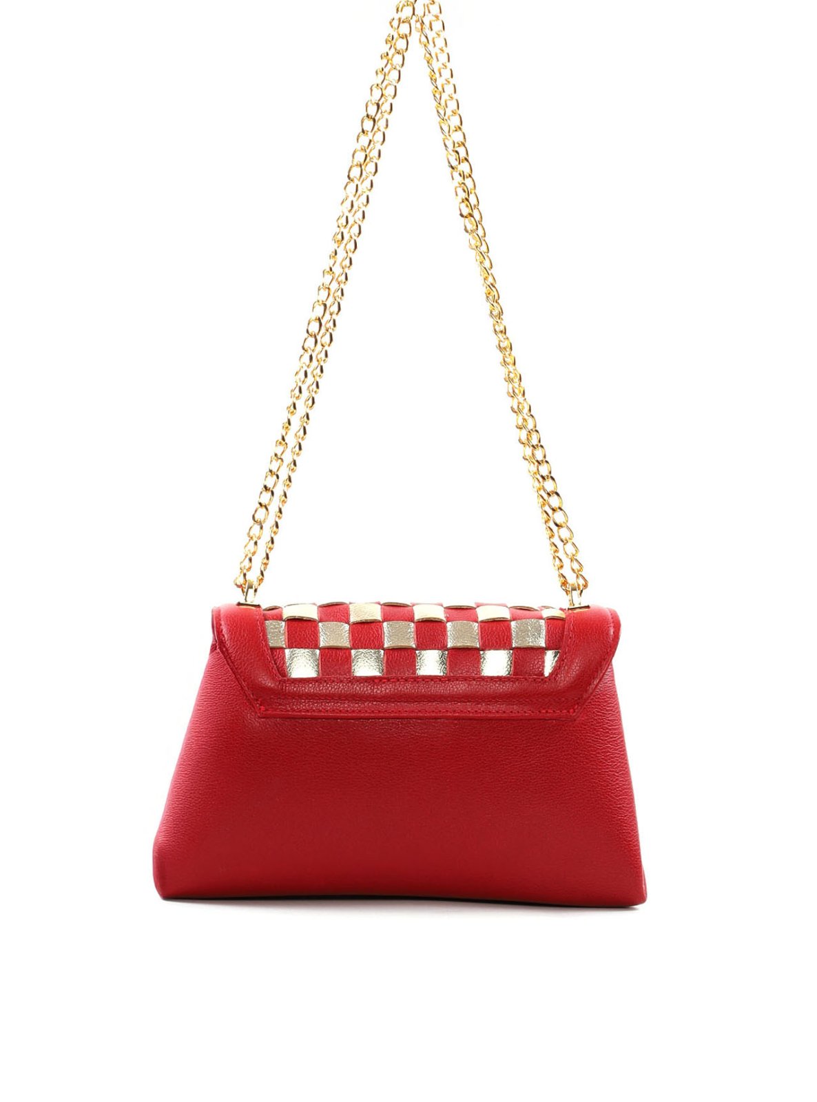 Bolsa Satchel Pequena com Recortes e Corrente BSI-6541 - VE