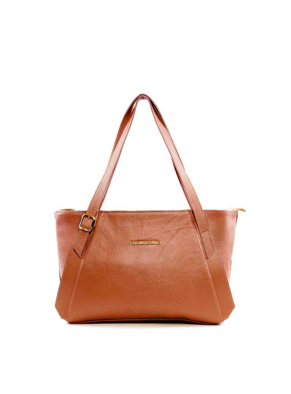 Bolsa Tote com Detalhe de Fivela e Recorte - Castor BSI-6189 - CS