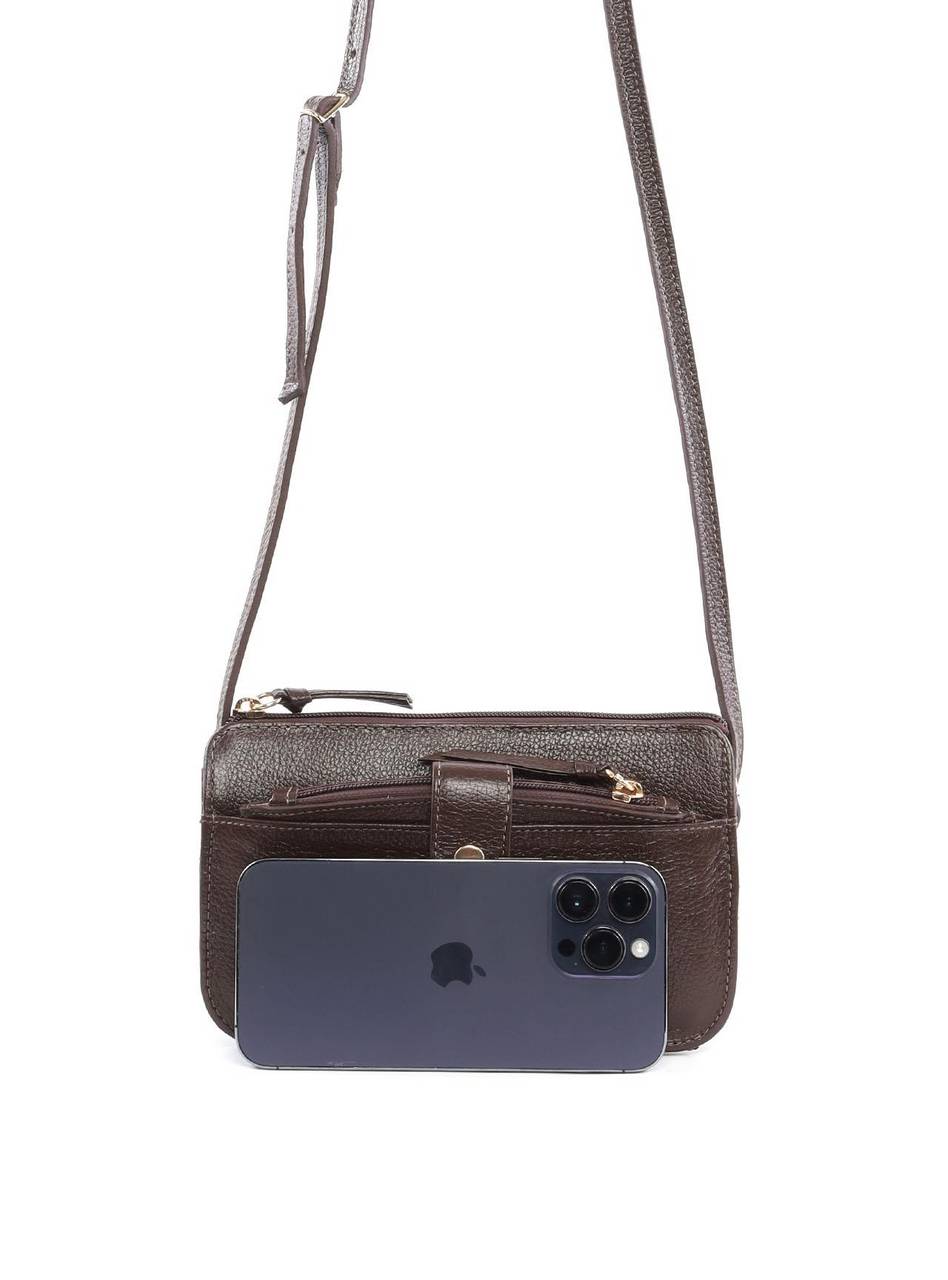 Bolsa Clutch Transversal com Bolso Removível - Cacau BSI-6417 - CA