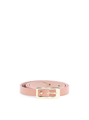 Cinto Social Feminino de Couro com Fivela Retangular - Nude CTI-990 - NU