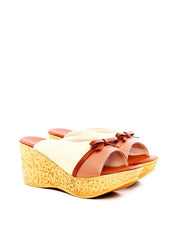 Tamanco Plataforma com Tira Larga e Laço - Colorida SDI-11950 - CL