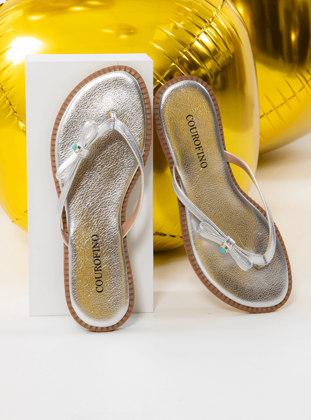 Rasteira de Dedo com Fivela - Prata SDI-11914 - PT