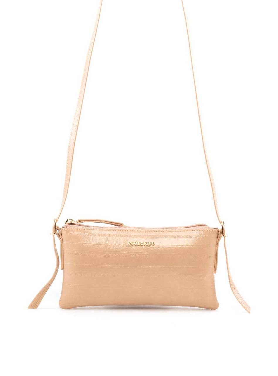 Box Bag - Caixa com Bolsa Transversal Pequena - Nude BSI-6384 - NU