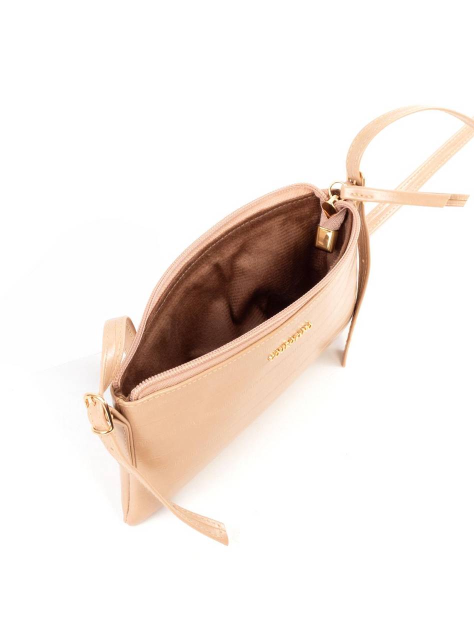 Box Bag - Caixa com Bolsa Transversal Pequena - Nude BSI-6384 - NU