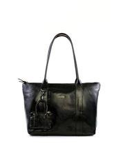 Bolsa Tote com Big Charm e Mini Bolsa - Preta BSI-6049 - PR
