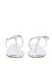 Rasteira de Dedo com Tira de Strass - Prata SDI-11828 - PT
