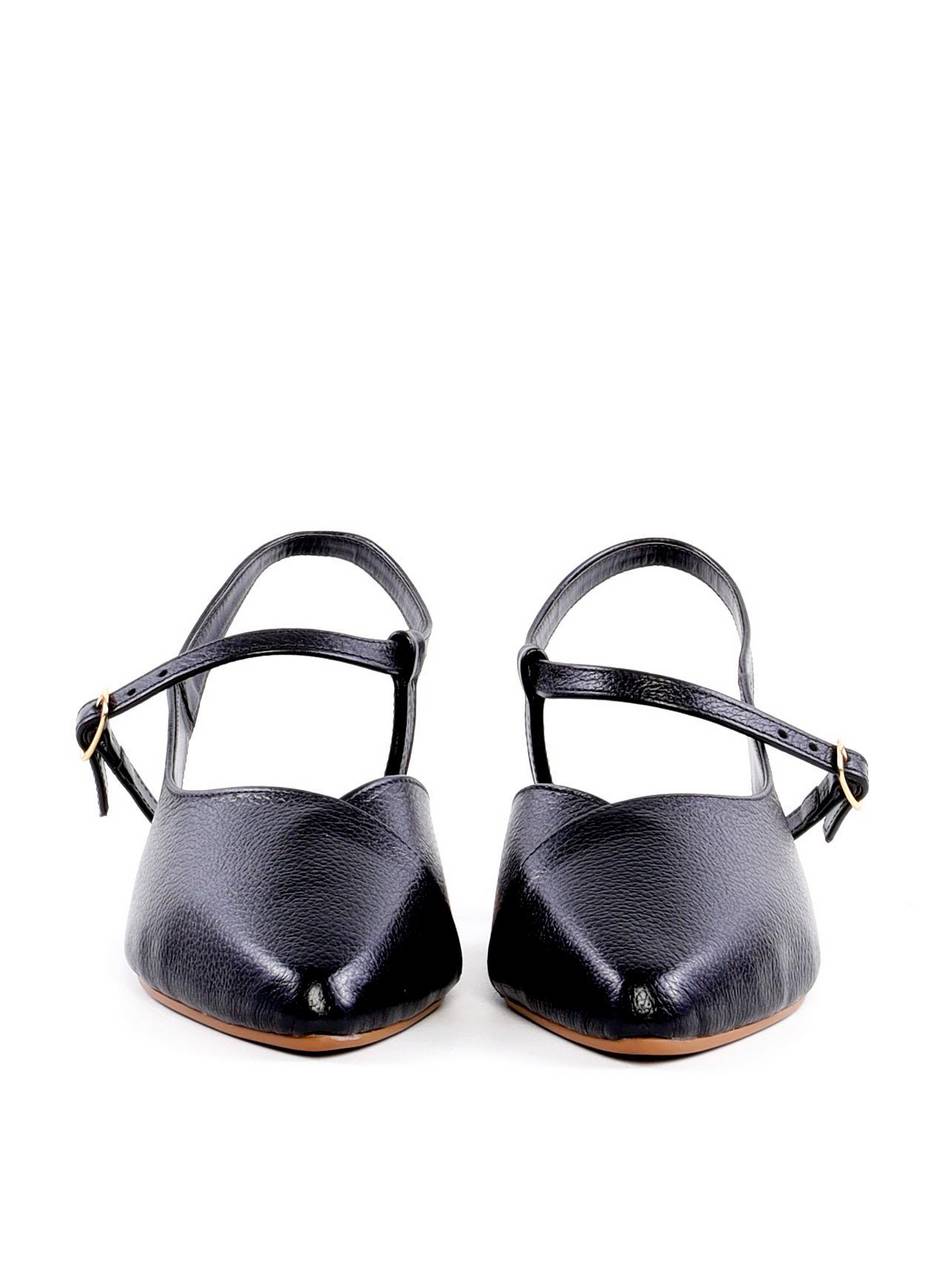 Sapatilha Slingback de Bico Fino - Preta SDI-12133 - PR