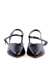 Sapatilha Slingback de Bico Fino - Preta SDI-12133 - PR