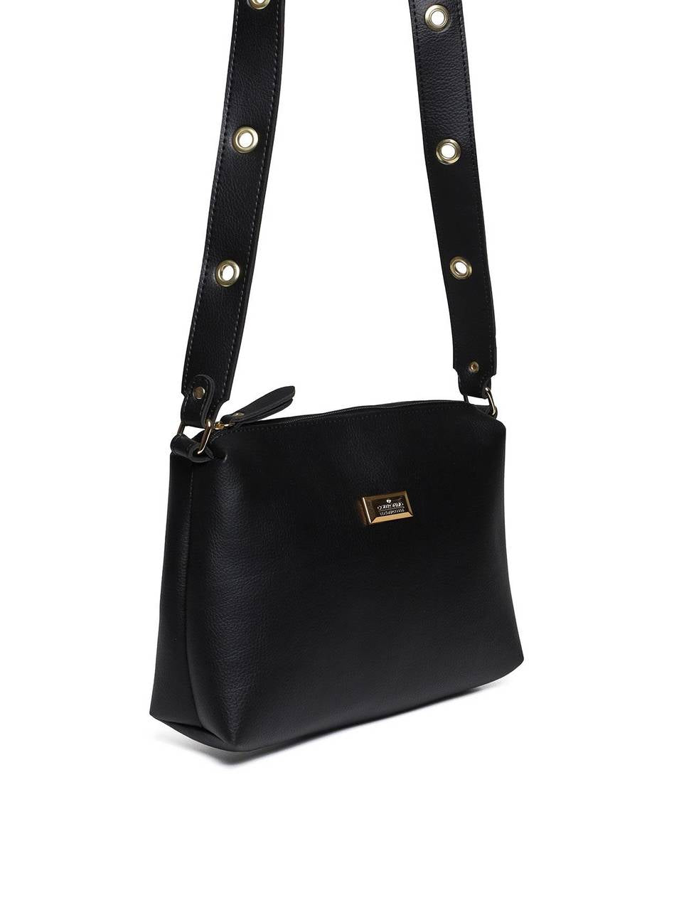 Bolsa Bag Transversal Lisa Preta BSI-5772 - PR