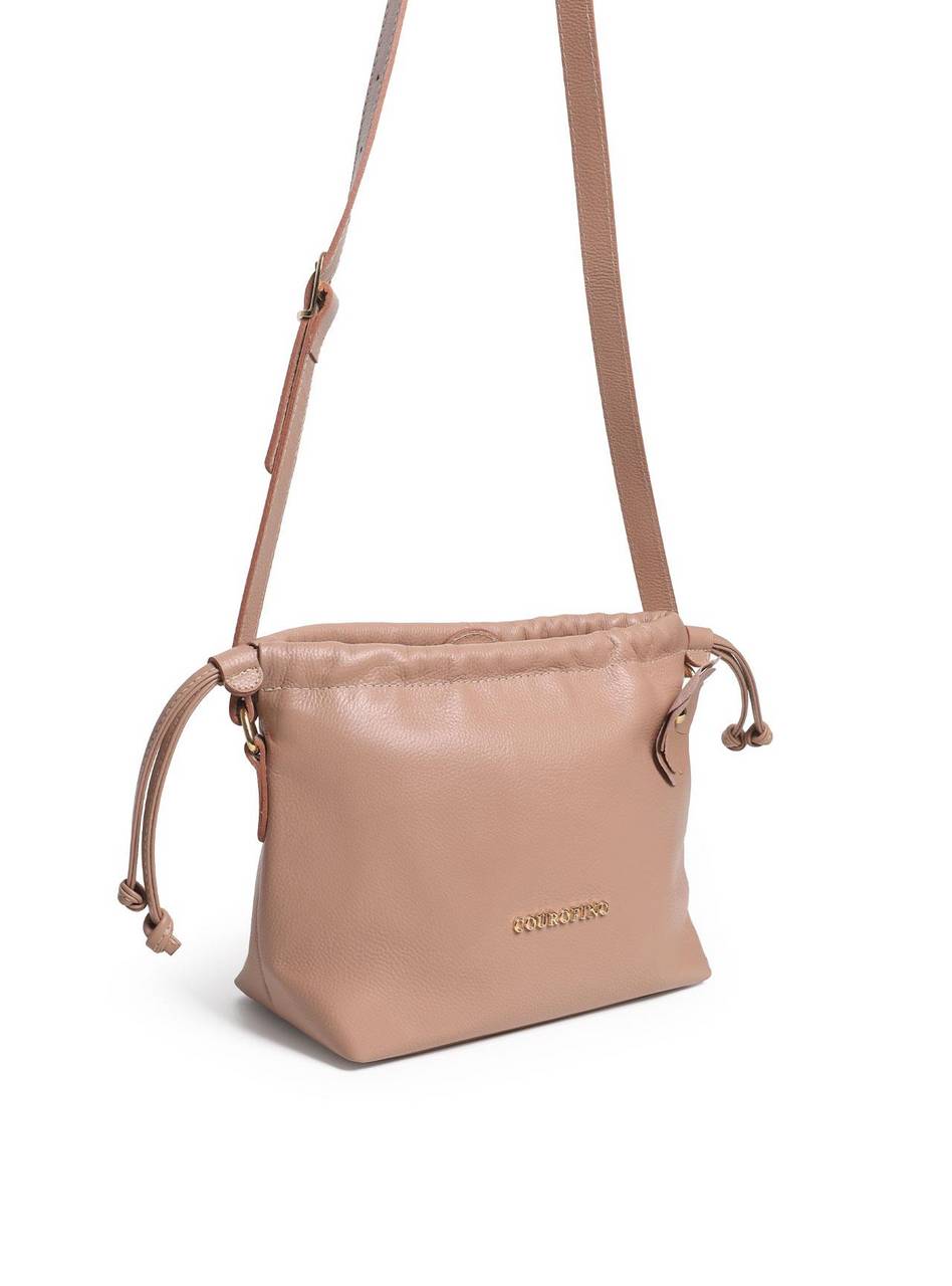 Bolsa Saco Bucket Média Alça Longa Nude BSI-5875 - NU