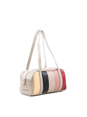Bolsa Baguete Pequena Bowling Retalhos - Cinza BSI-6455 - CZ