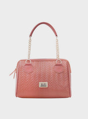 Bolsa Baú Média Corrente Matelassê Nude BSI-5682 - NU