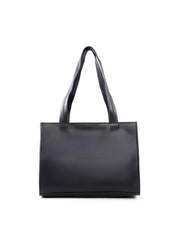 Bolsa Tote Estruturada com Retalhos - Preta BSI-6464 - PR
