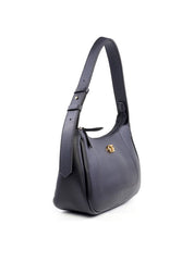 Bolsa Hobo de Mão com Costuras - Preta BSI-6203 - PR