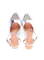 Sandália Anabela Bico Fino - Prata BSI-11924 - PT
