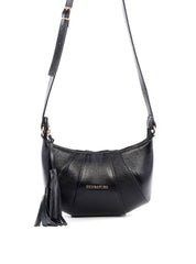 Bolsa Transversal Arredondada Retalhos - Preta BSI-6403 - PR