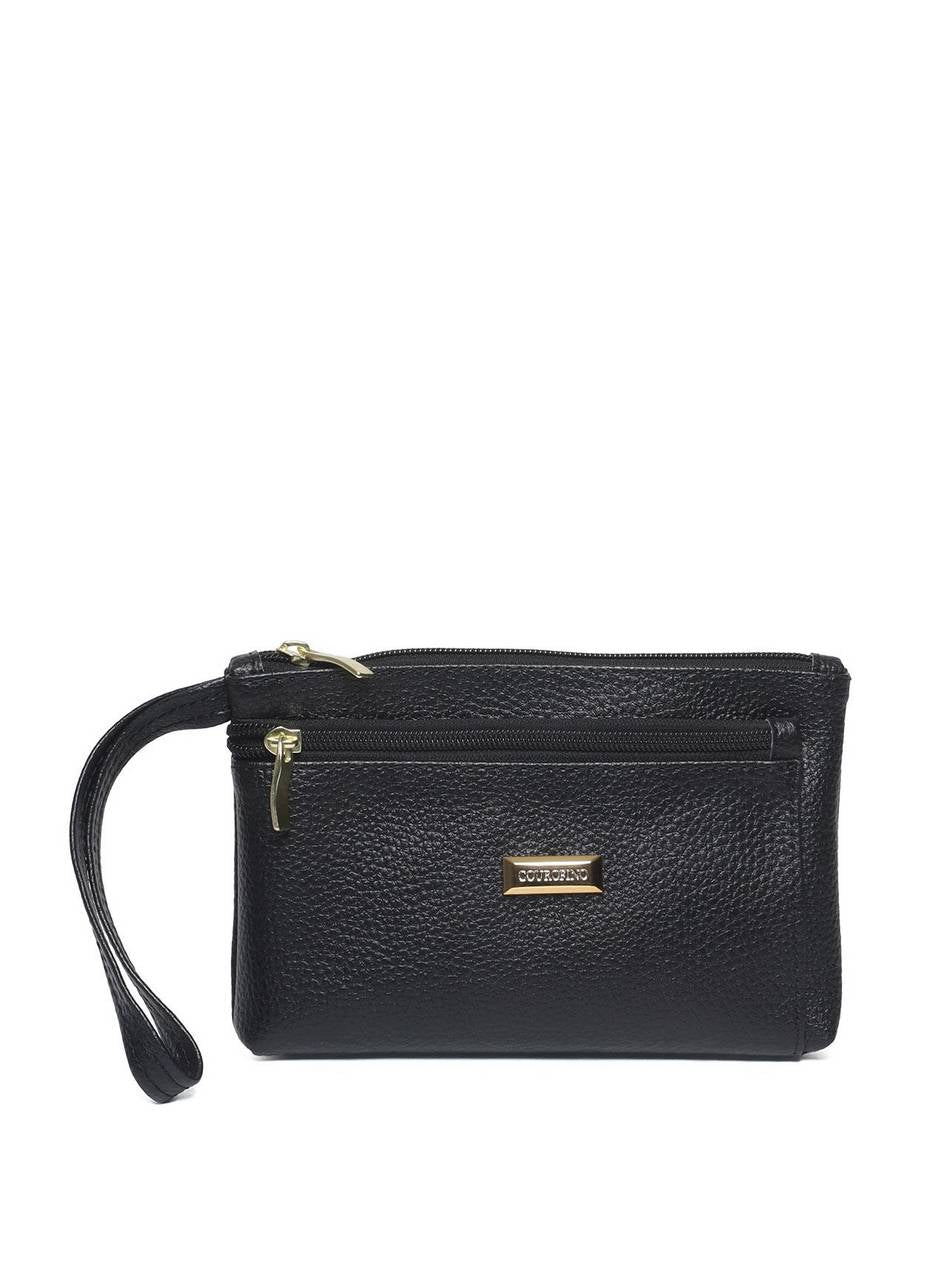Bolsa Clutch Com Zipper de Puxador - Preta BSI-5385 - PR