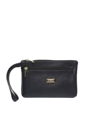 Bolsa Clutch Com Zipper de Puxador - Preta BSI-5385 - PR