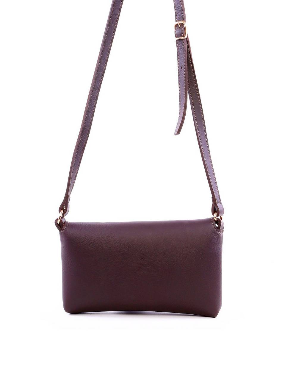 Bolsa Saddle Transversal com Fecho de Pressão - Cacau BSI-5995 - CA