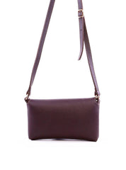 Bolsa Saddle Transversal com Fecho de Pressão - Cacau BSI-5995 - CA