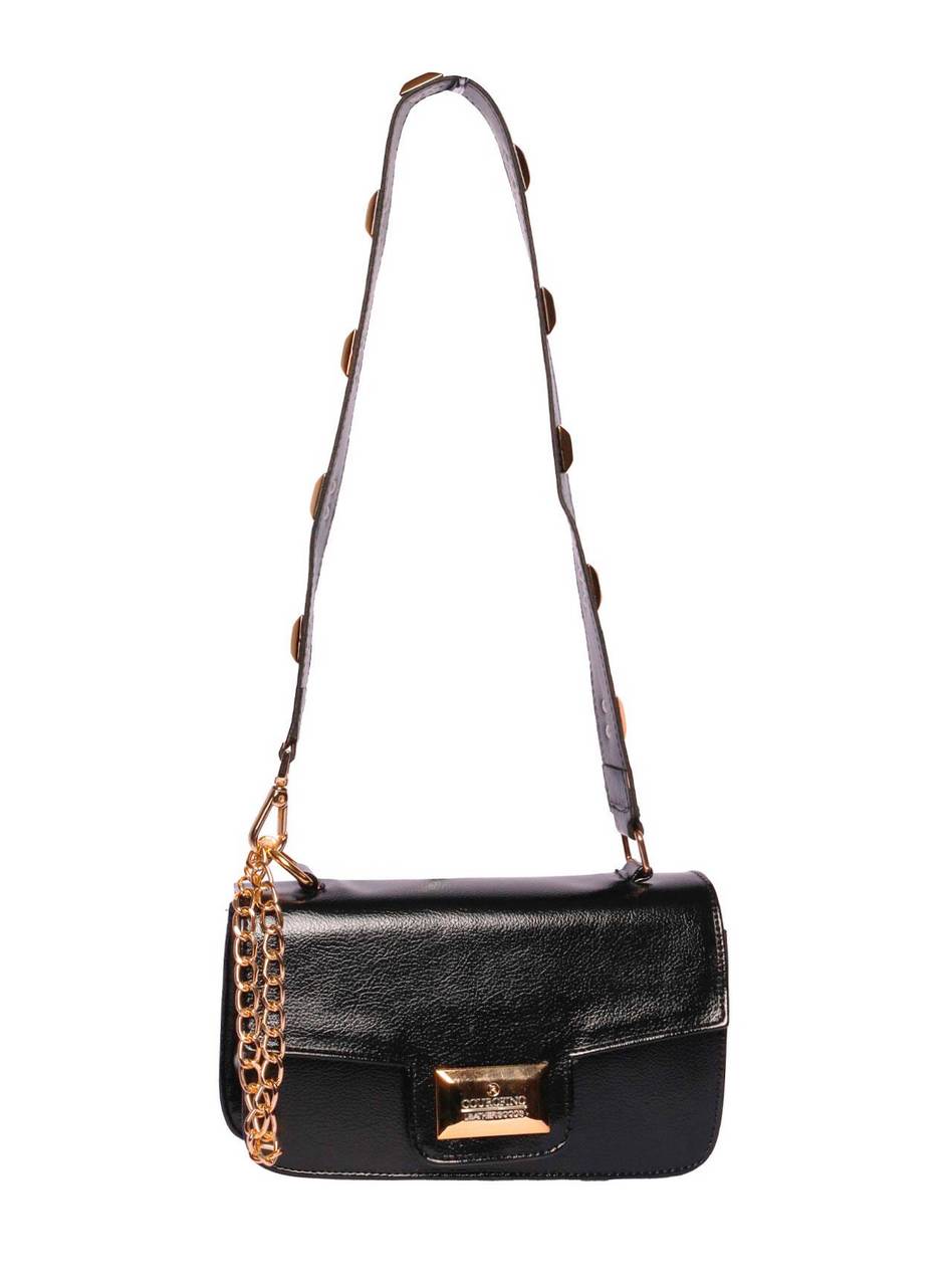 Bolsa Clutch Tiracolo Pequena Preta BSI-5762 - PR