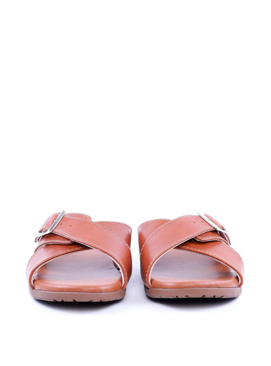 Sandália Masculina em Couro com Tiras Largas - Castor SDI-11703 - CS