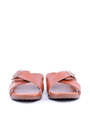Sandália Masculina em Couro com Tiras Largas - Castor SDI-11703 - CS