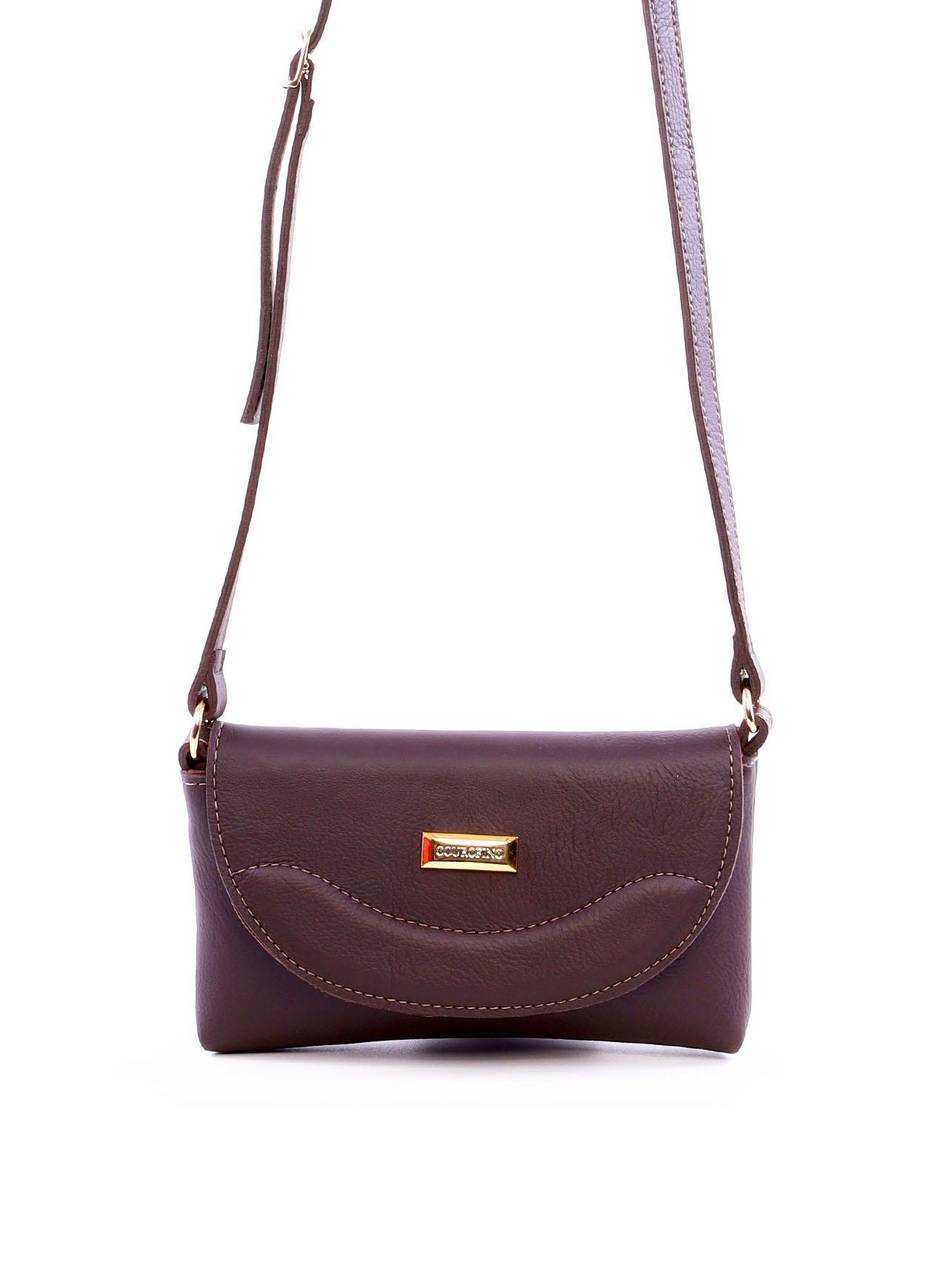 Bolsa Saddle Transversal com Fecho de Pressão - Cacau BSI-5995 - CA