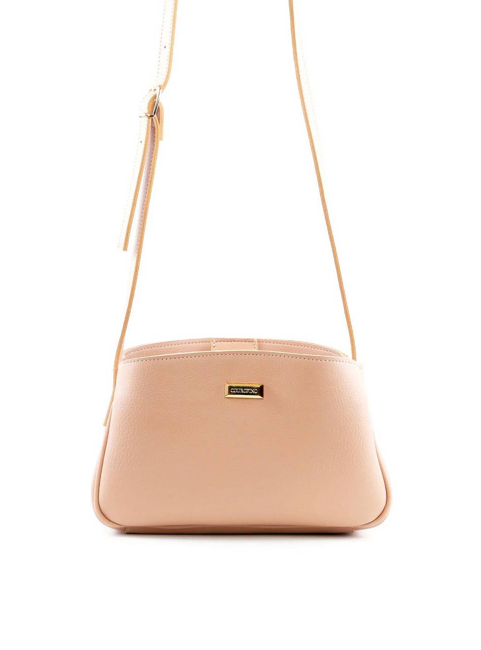 Bolsa Tote Transversal com 3 Divisórias - Nude BSI-6411 - NU