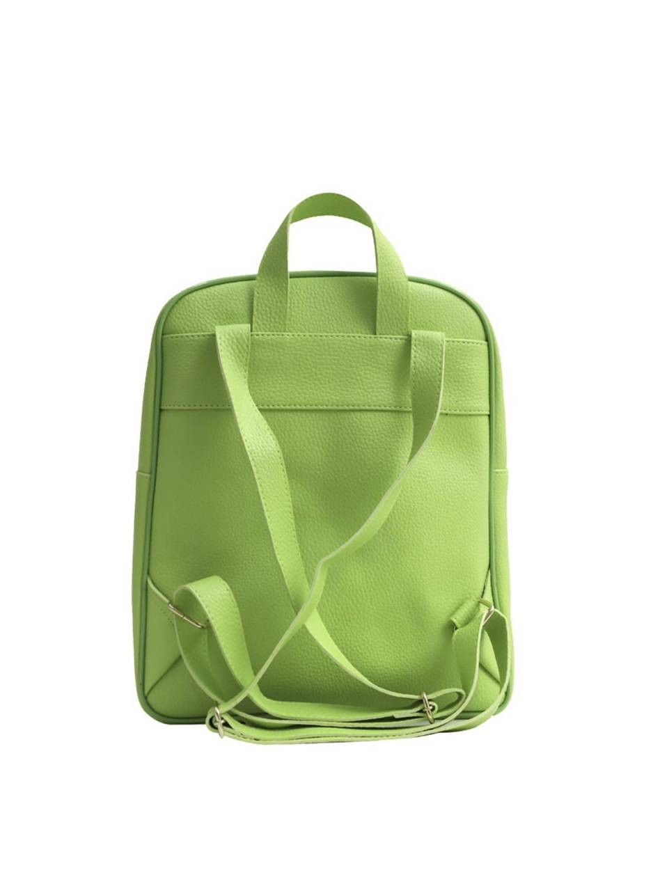 Mochila Feminina Casual Média Bolsos Externos Verde MEI-384 - VD