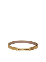 Cinto Feminino em Couro com Fivela Retangular - Ouro CTI-969 - AU