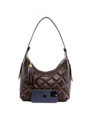 Bolsa Hobo Grande com Detalhe Matelassê e Barbicacho BSI-6486 - CA