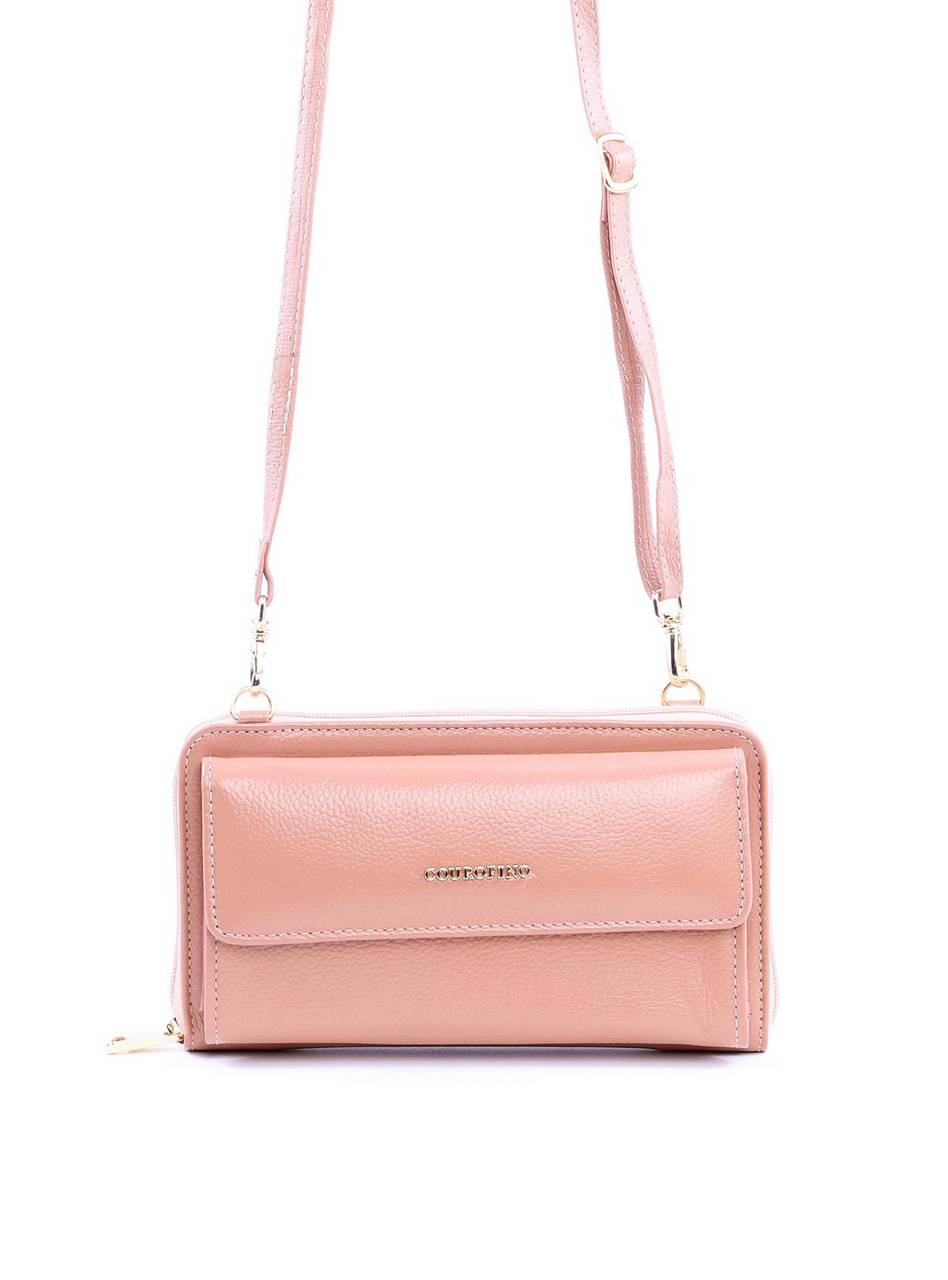 Carteira Clássica com Alça Transversal Removível - Nude CAI-951 - NU