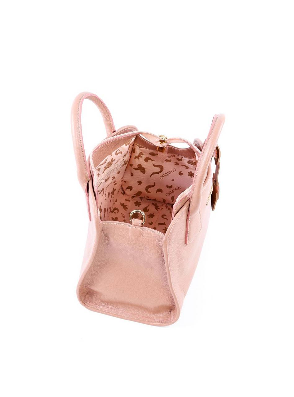Bolsa Tote de Mão Alça Dupla e Charm - Nude BSI-6124 - NU