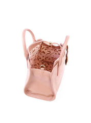 Bolsa Tote de Mão Alça Dupla e Charm - Nude BSI-6124 - NU