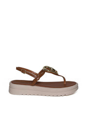 Sandália Papete com Enfeite Orgânico - Castor SDI-11664 - CS