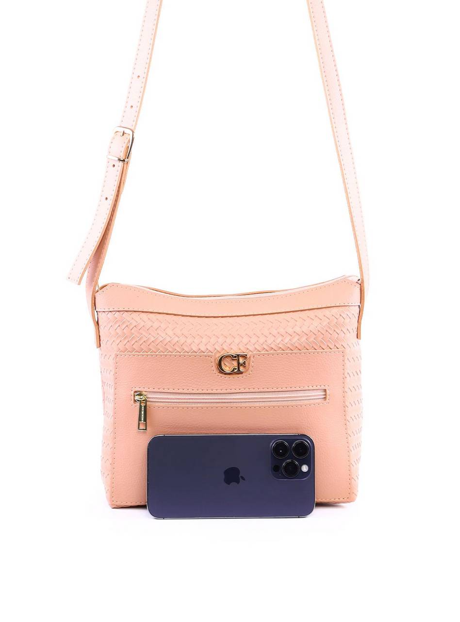Bolsa Tote Transversal Quadrada - Nude BSI-6355 - NU