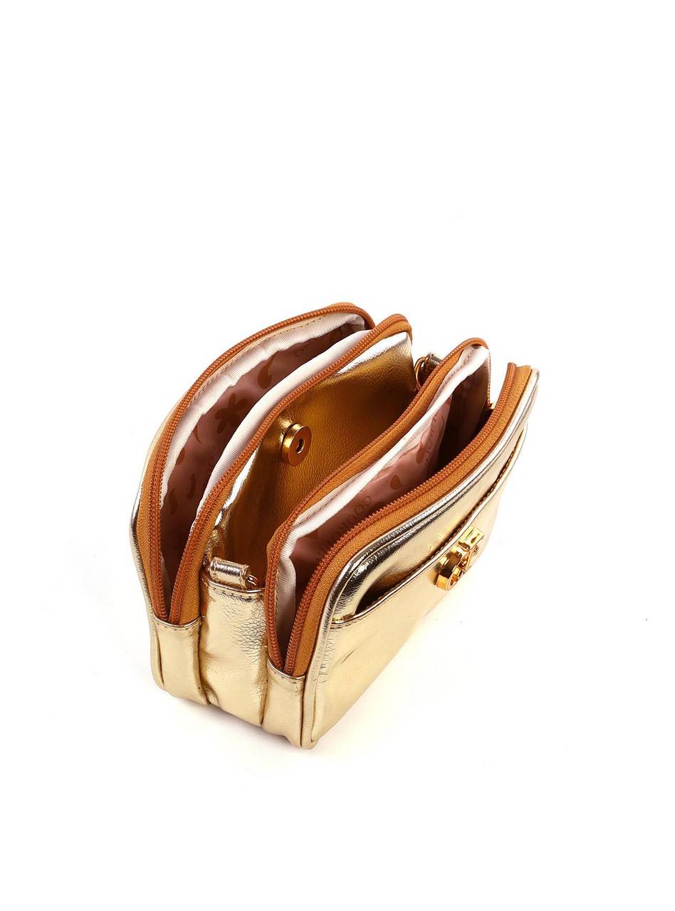 Bolsa Transversal Pequena - Ouro BSI-6404 - AU