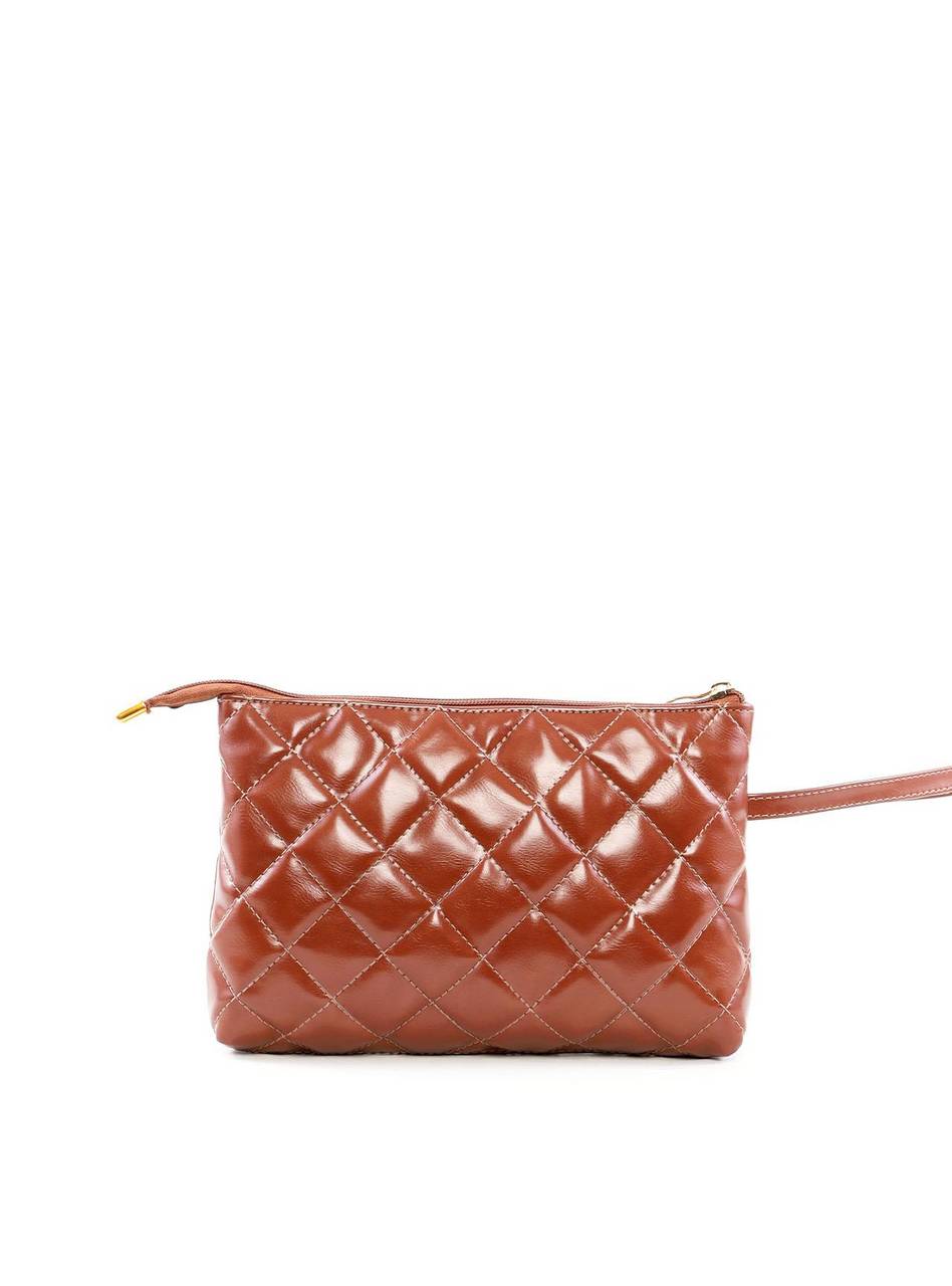 Necessaire Feminina Quadrada em Matelassê - Castor NSI-174 - CS