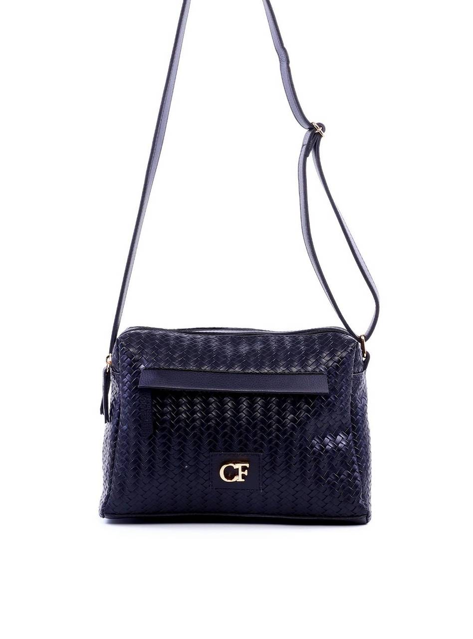 Bolsa Baú Transversal Duas Divisórias - Preta BSI-6321 - PR