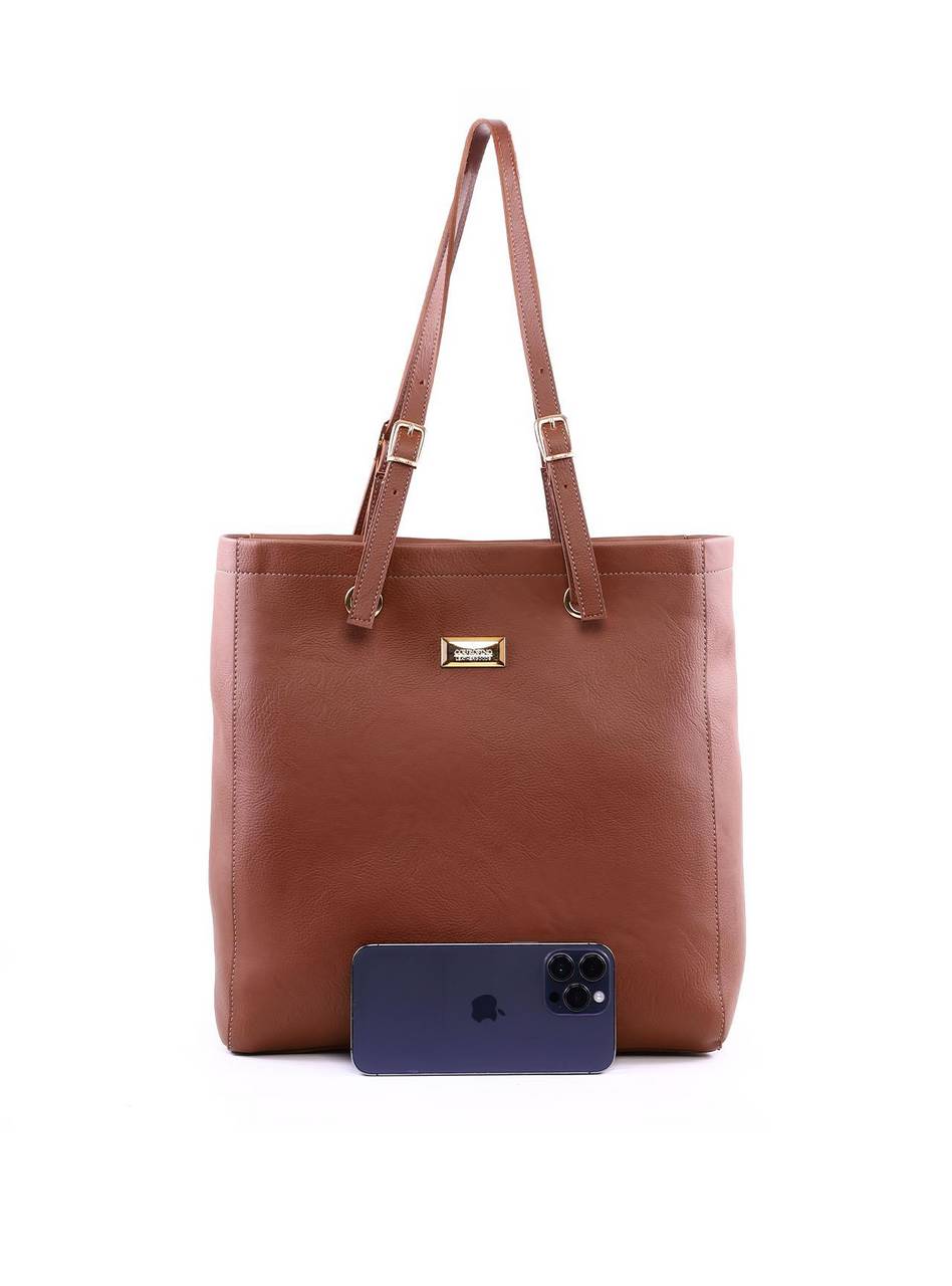 Bolsa Shopper com Fivelas na Alça - Cacau BSI-6365 - CA