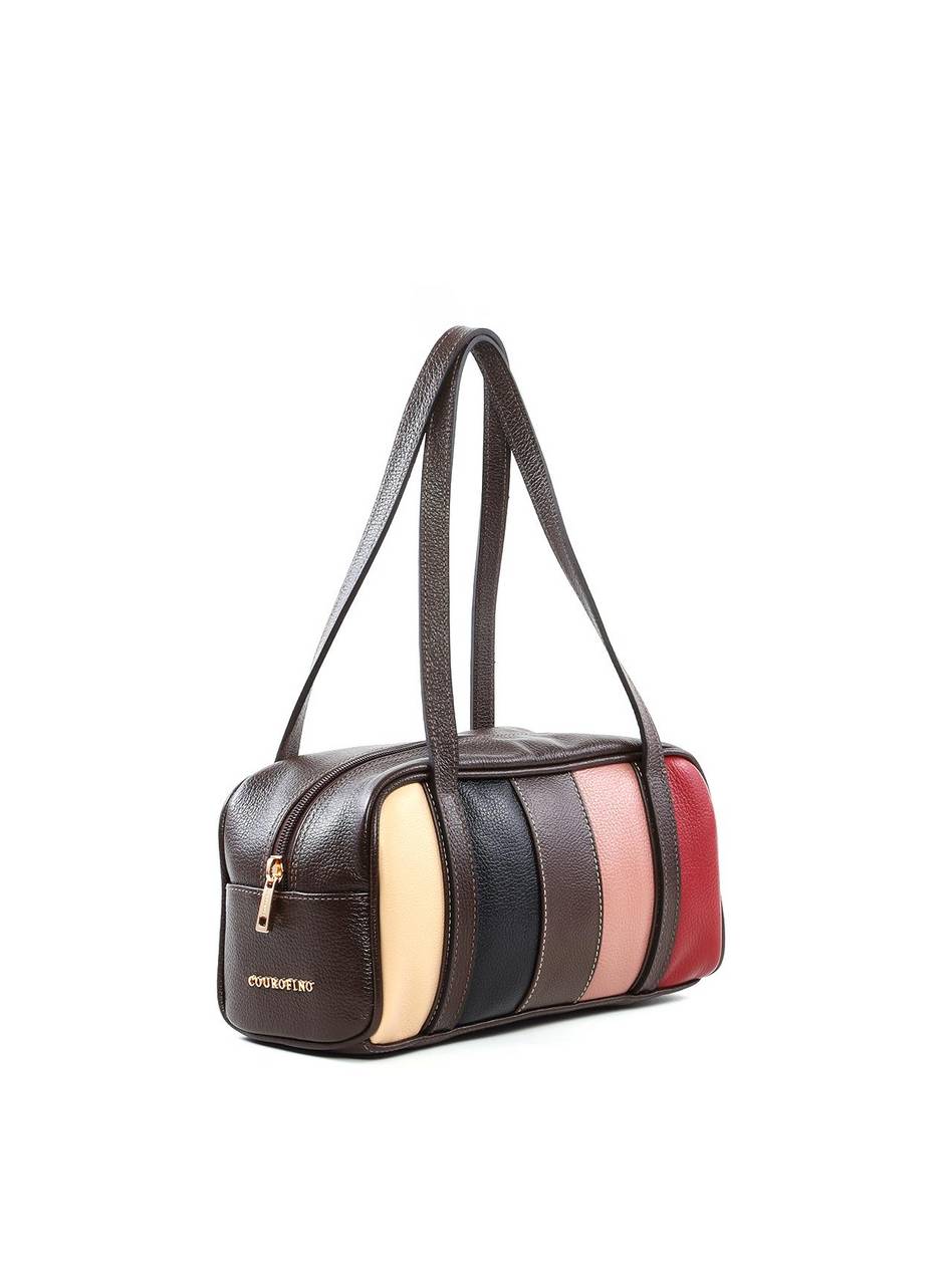 Bolsa Baguete Pequena Bowling Retalhos - Cacau BSI-6455 - CA