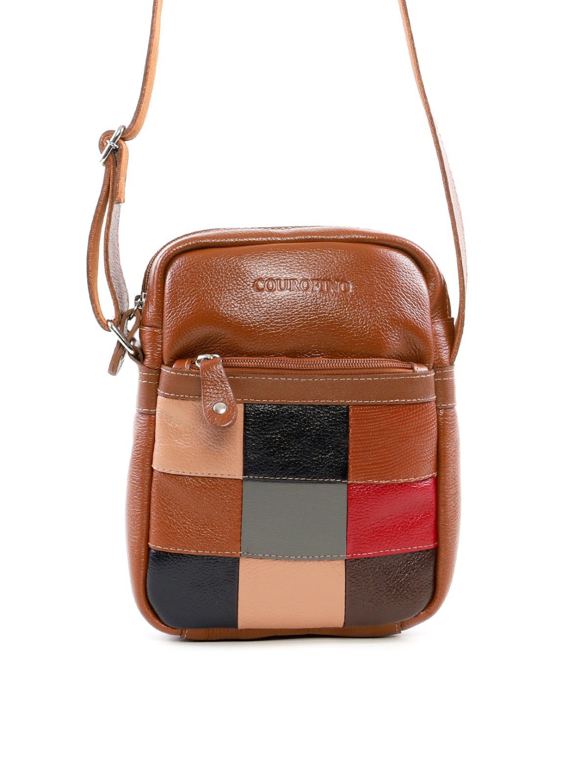 Bolsa Tiracolo com Detalhe Frontal de Retalhos BSI-6514 - CS