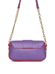 Bolsa Saddle com Alça Transversal em Corrente - Roxo BSI-5584 - RO
