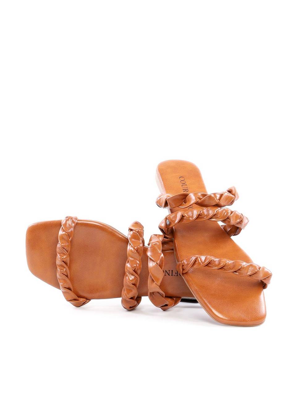 Rasteira com Tiras Entrelaçadas - Castor SDI-12156 - CS