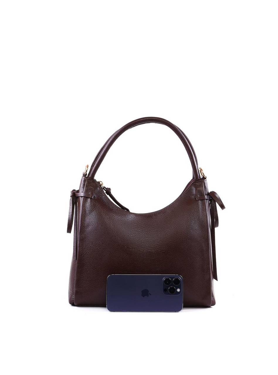 Bolsa Tote Grande Enfeite Laços Laterais Alça Dupla - Cacau BSI-6375 - CA