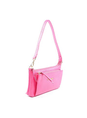 Bolsa Baguette com Bolso Grande Frontal - Pink BSI-6130 - PK