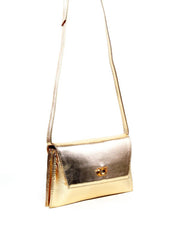 Bolsa Satchel Transversal Retangular - Ouro BSI-6324 - AU