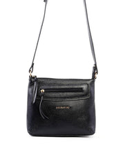 Bolsa Tote Transversal com Bolso Frontal - Preta BSI-6459 - PR