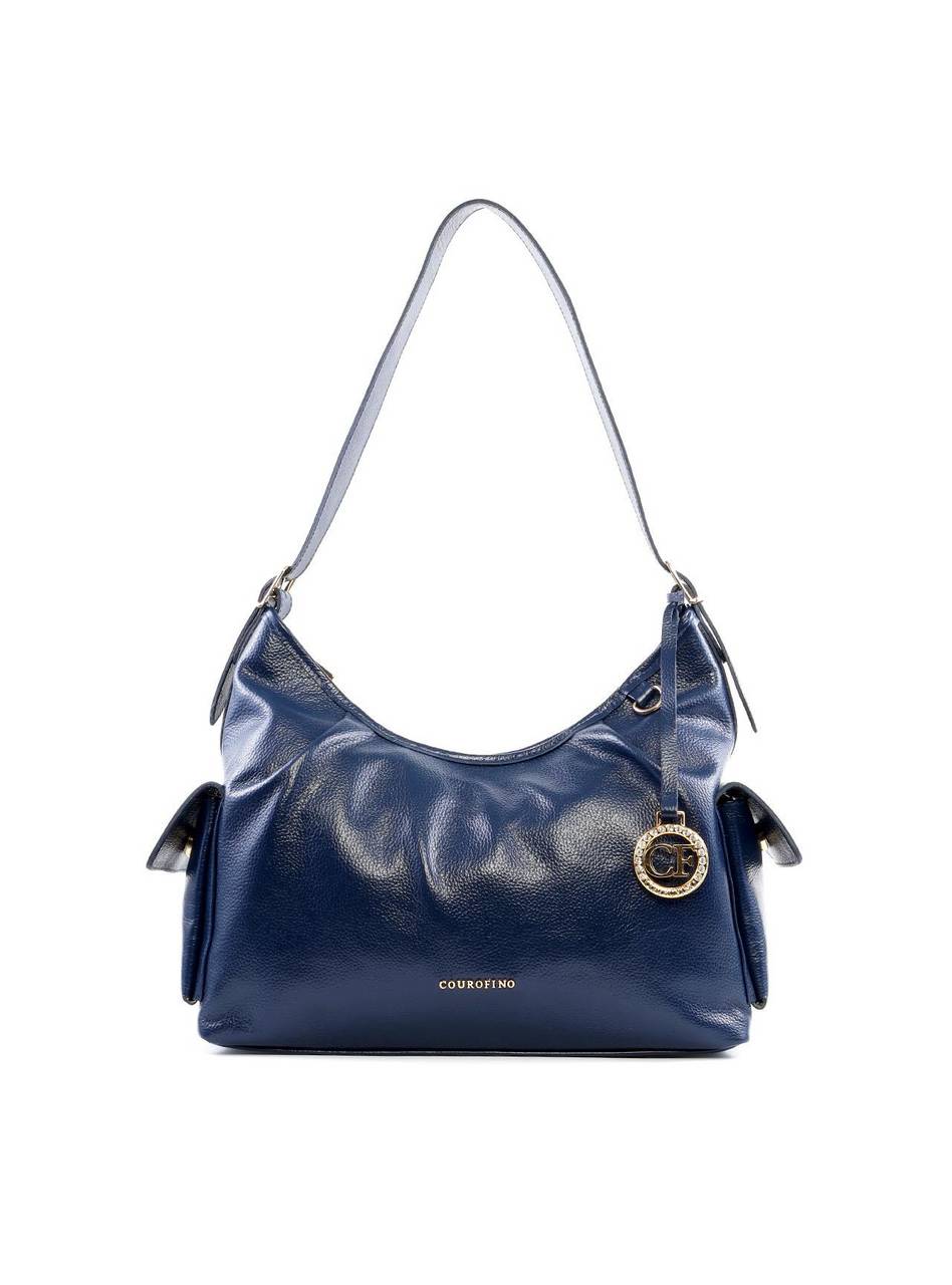 Bolsa Hobo com Bolsos Laterais - Azul BSI-6234 - AZ